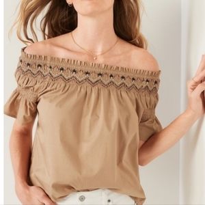 Old Navy XL Smocked Off Shoulder Top